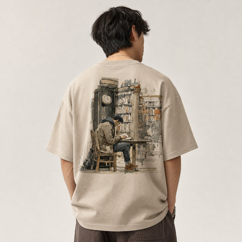 Study Hours Oversized Tee
