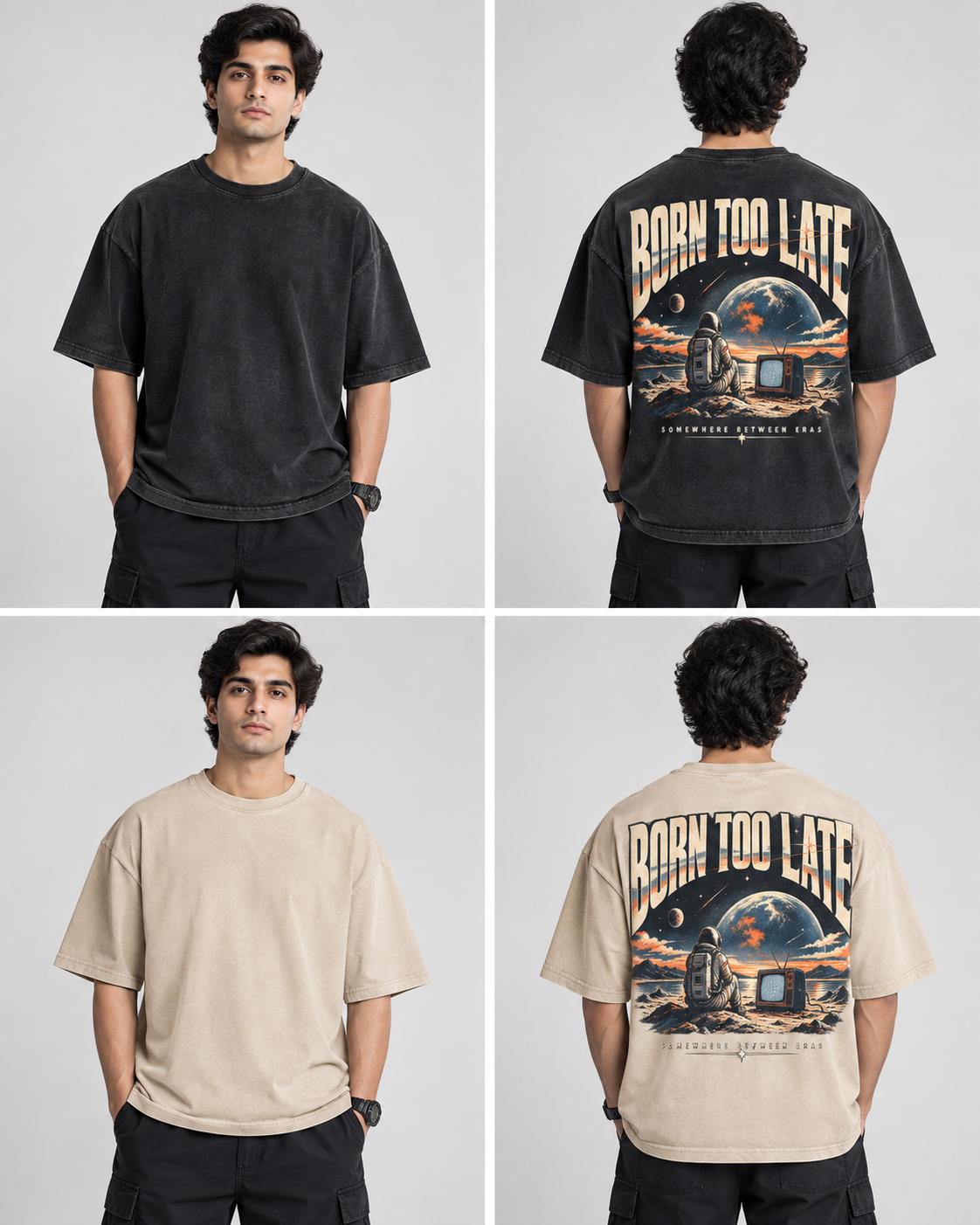 Born Too Late Oversized Tee