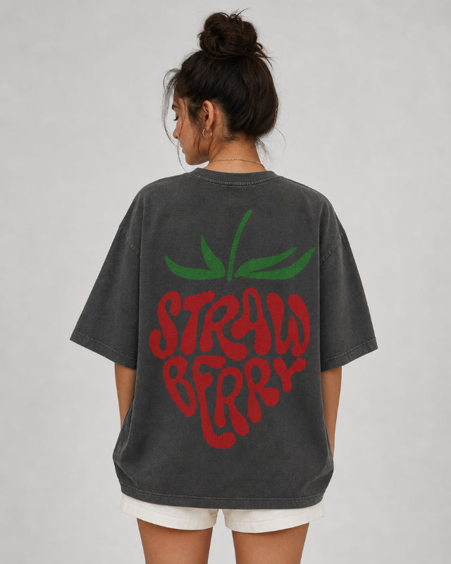 Strawberry Oversized Tee
