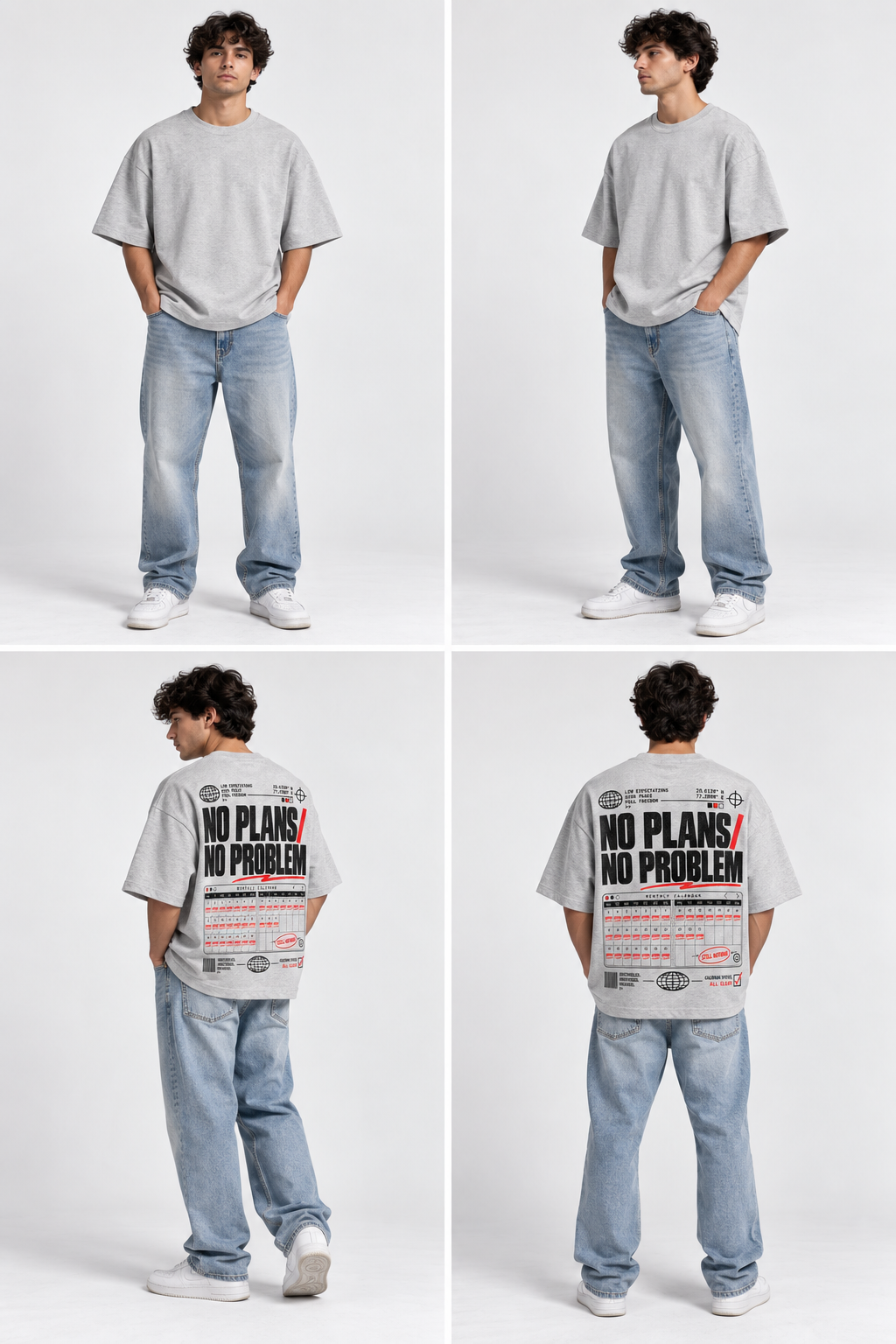 No Plans No Problem Oversized Tee