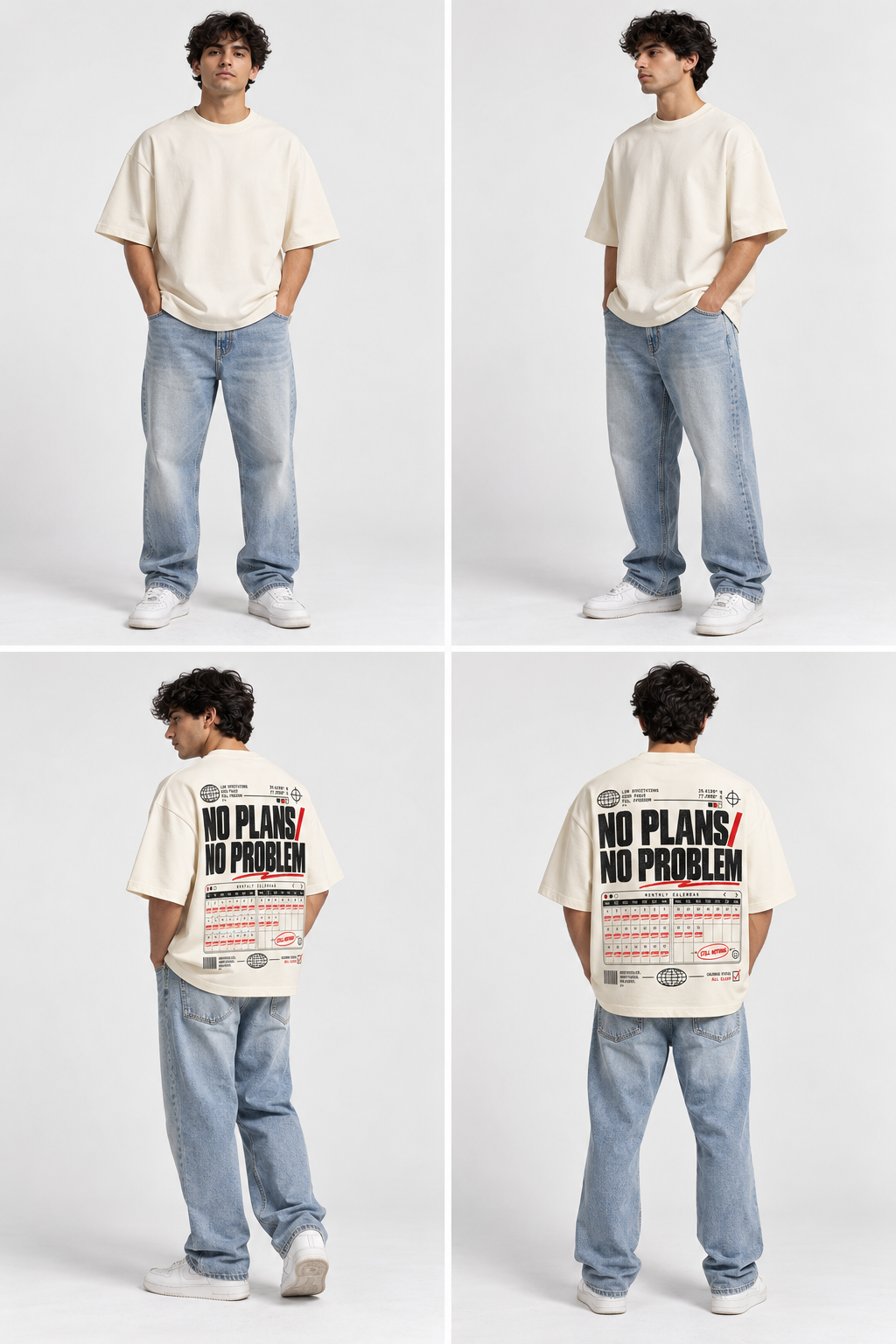 No Plans No Problem Oversized Tee