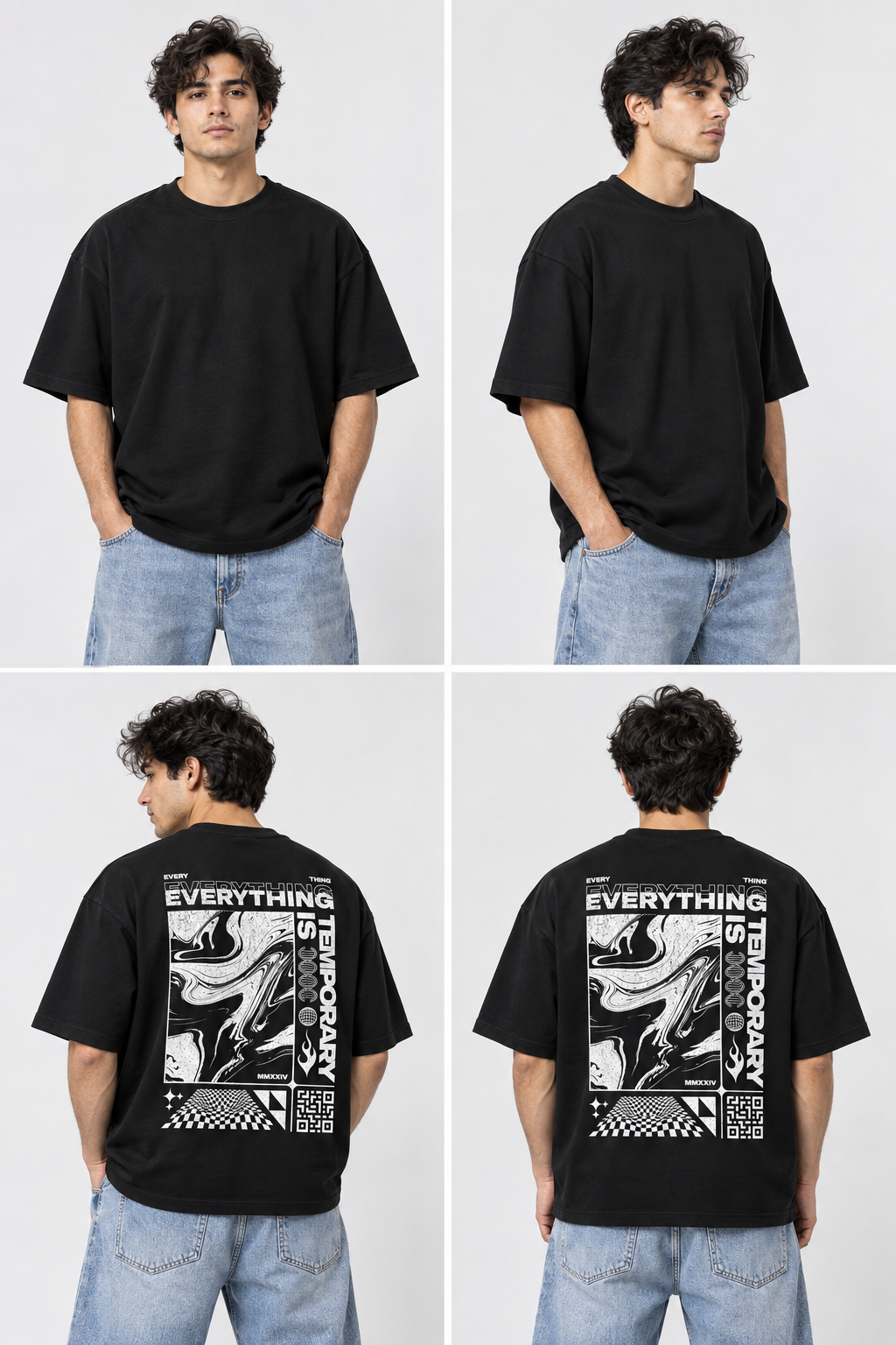 Everything Is Temporary Oversized Tee